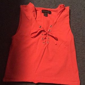 Super cute tie crop top!!